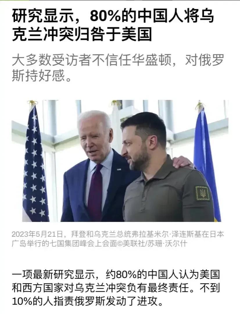 清华大学国际安全与战略研究中心针对俄乌战争发布最新调查研究。
       研究