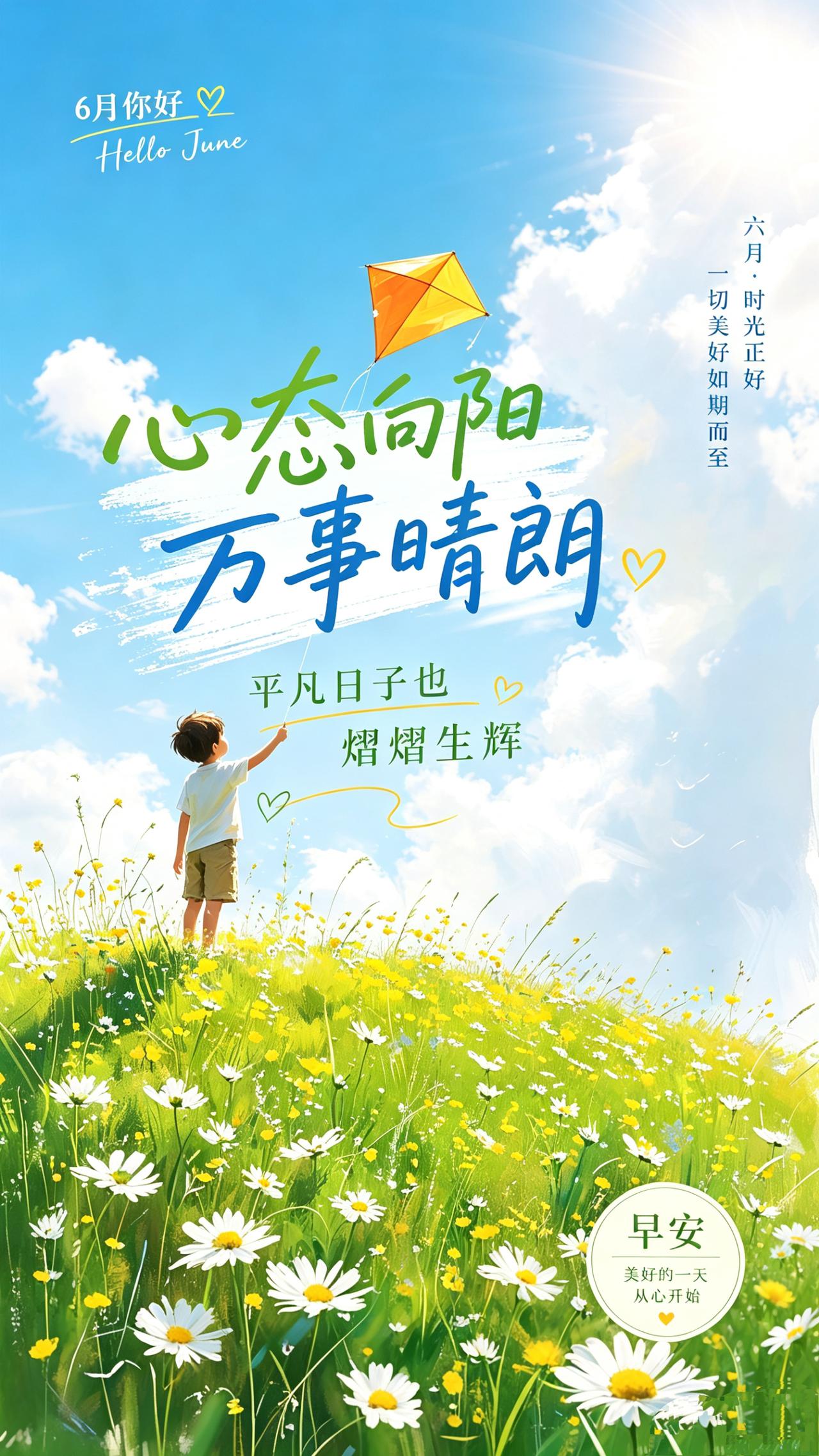 六月，向夏而行，向暖而生！五月的风慢慢停了，暮春的温柔悄悄画上句号。

树叶越来