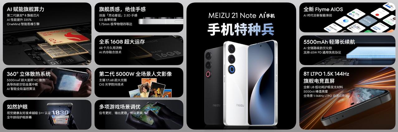 魅族又整了个大活！新千元机魅族21 Note发布，价格大家觉得如何呢？

16+