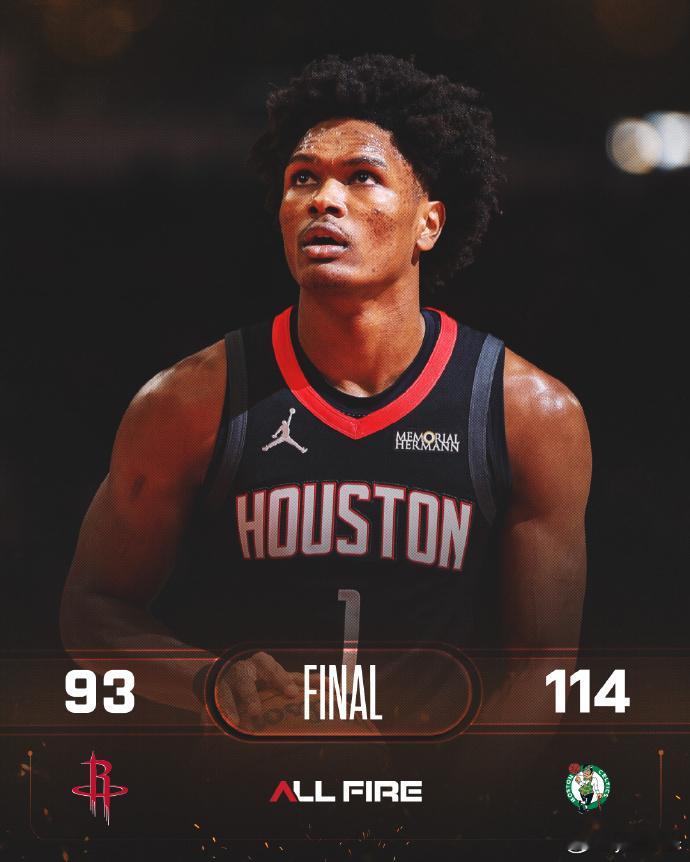 六神无主！火箭惨败凯尔特人 面对没有双探花的凯尔特人，火箭输了19个篮板，被绿军