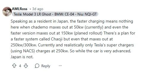 刷到一个日本人科普为什么日本电动车普及这么慢，原因是充电体系有点“老”。
目前日
