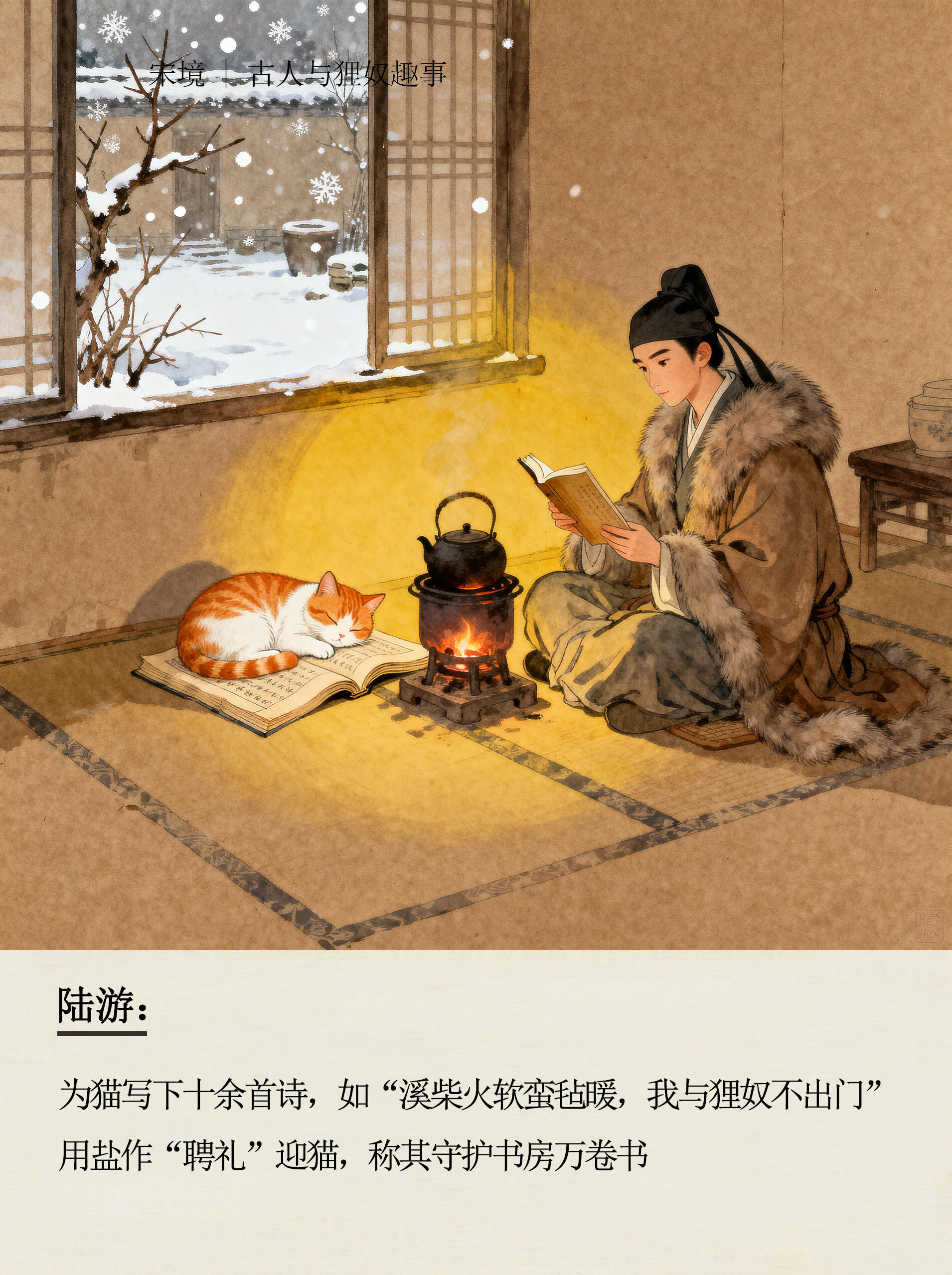 原来这些古代名人全是猫奴！🐱 古人吸猫，比我们疯狂多了！ 