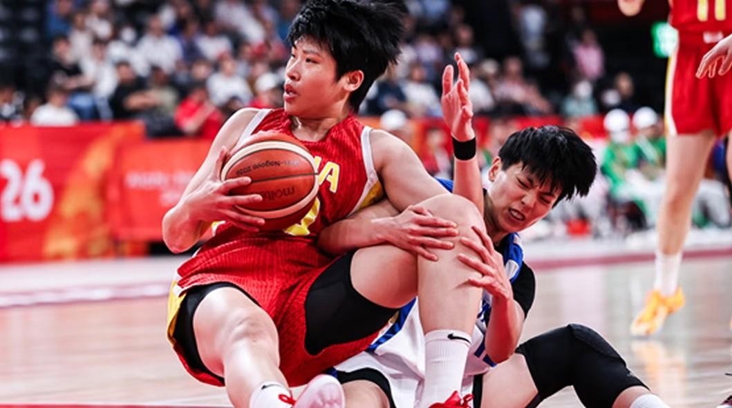亚运会女篮铜牌争夺战：
中国台北65-77中国（20/17、16/19、12/2
