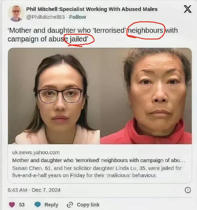 华裔母女的英国代价
在英国林肯郡，一场因篱笆修剪引发的邻里争执，演变成一场法律风