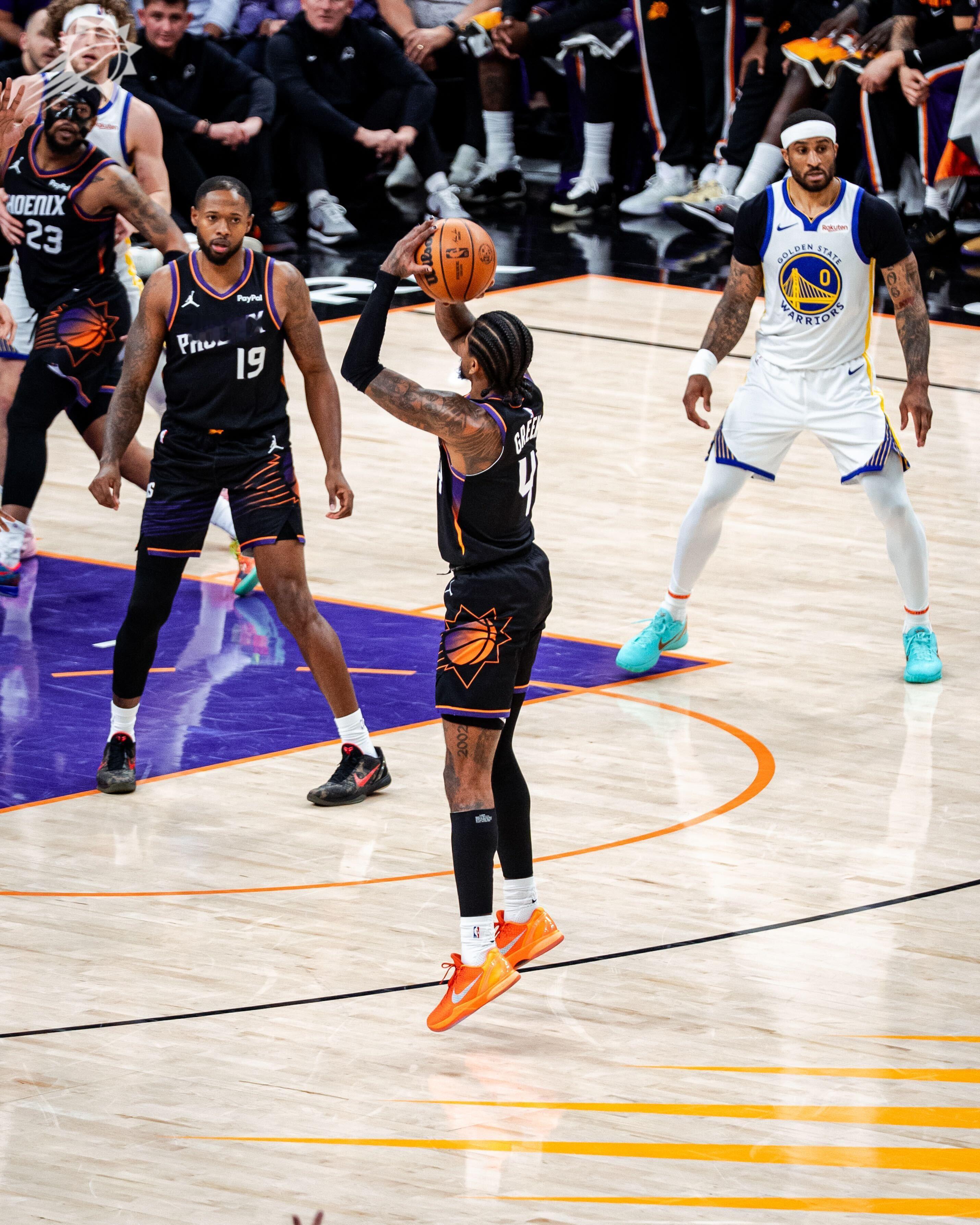 JG三分也有👌 连续得分，帮助球队扩大领先优势！菲尼克斯太阳 ｜勇士vs太阳