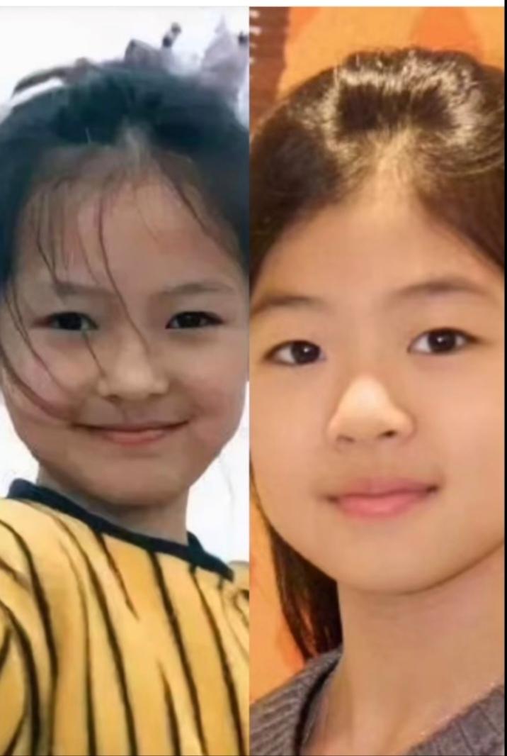 章子怡与女儿醒醒眉眼神似。醒醒有一种气定神闲的稳重 ，是个有主意的孩子。