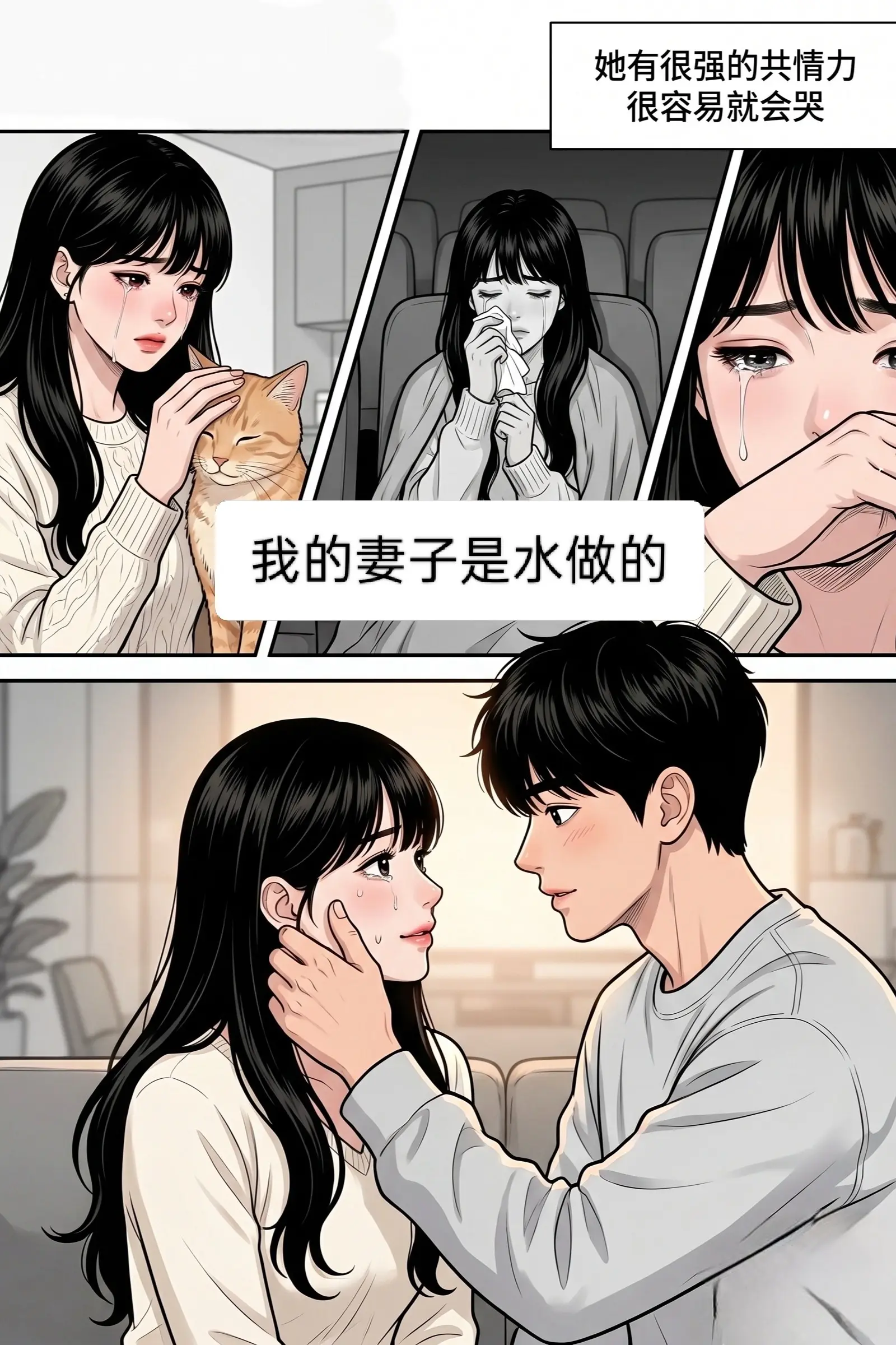 “我愿意为你 擦一辈子的泪水”