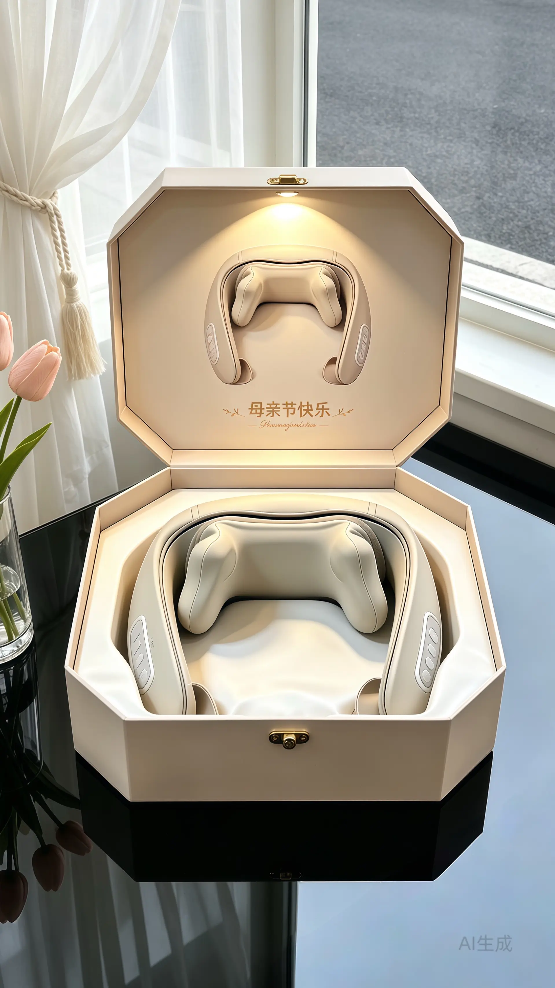 腰颈按摩披肩。