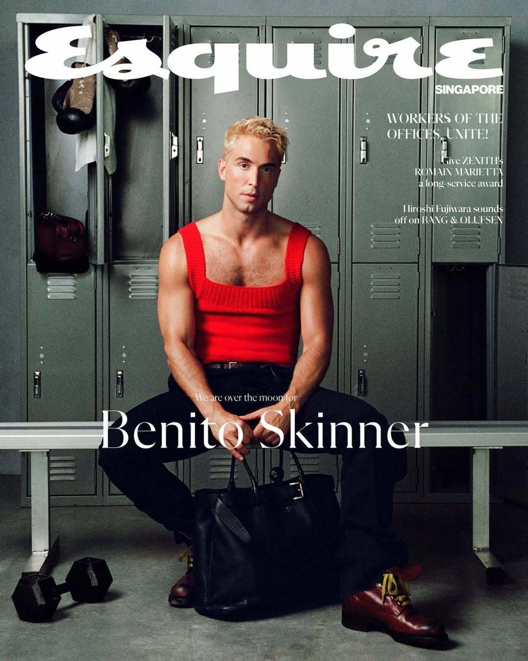 Benito Skinner 登上 『Esquire』新加坡版八月刊封面:📸摄