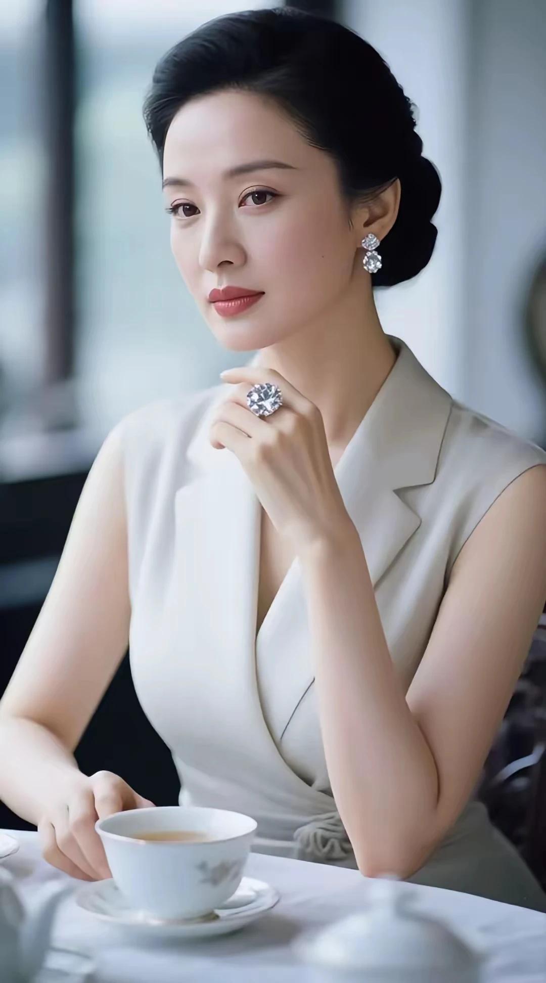 此刻托腮在想谁，
不说心里也明白。
夜里失眠常流泪，
不知郎君何时归。