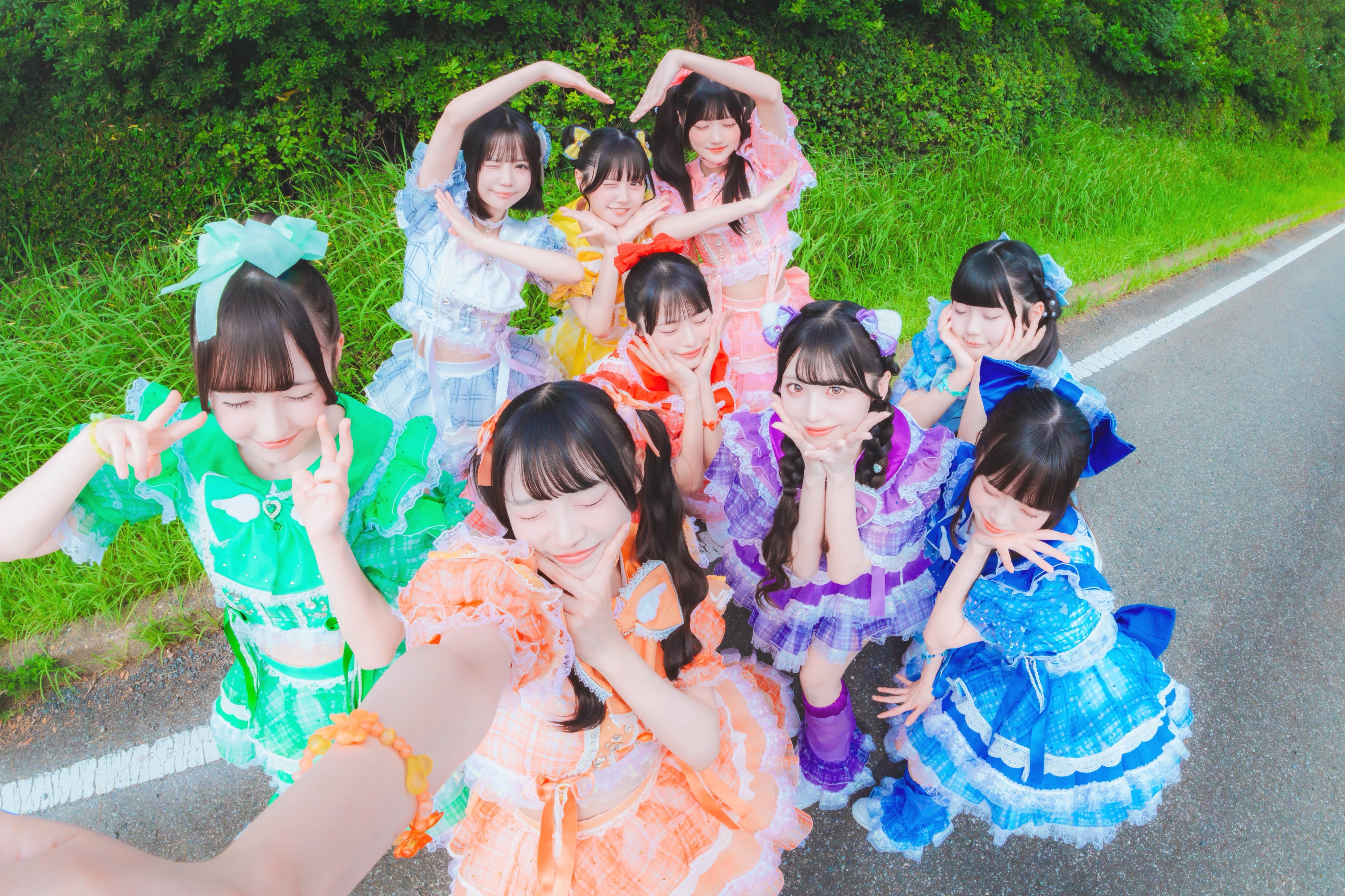 iLiFE!「夏天正式开始啦——☀️❤︎」❤️心花りり🤍あいす💛福丸うさ💚