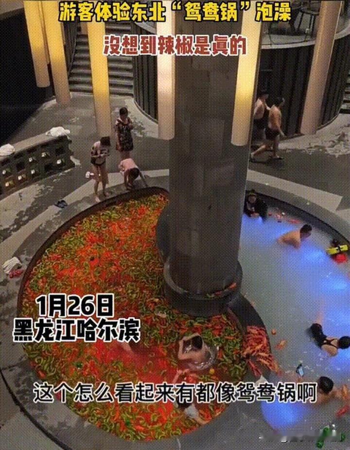 东北现真人版“鸳鸯火锅”浴池，新奇又欢乐

东北又出“神操作”，现真人版“鸳鸯火