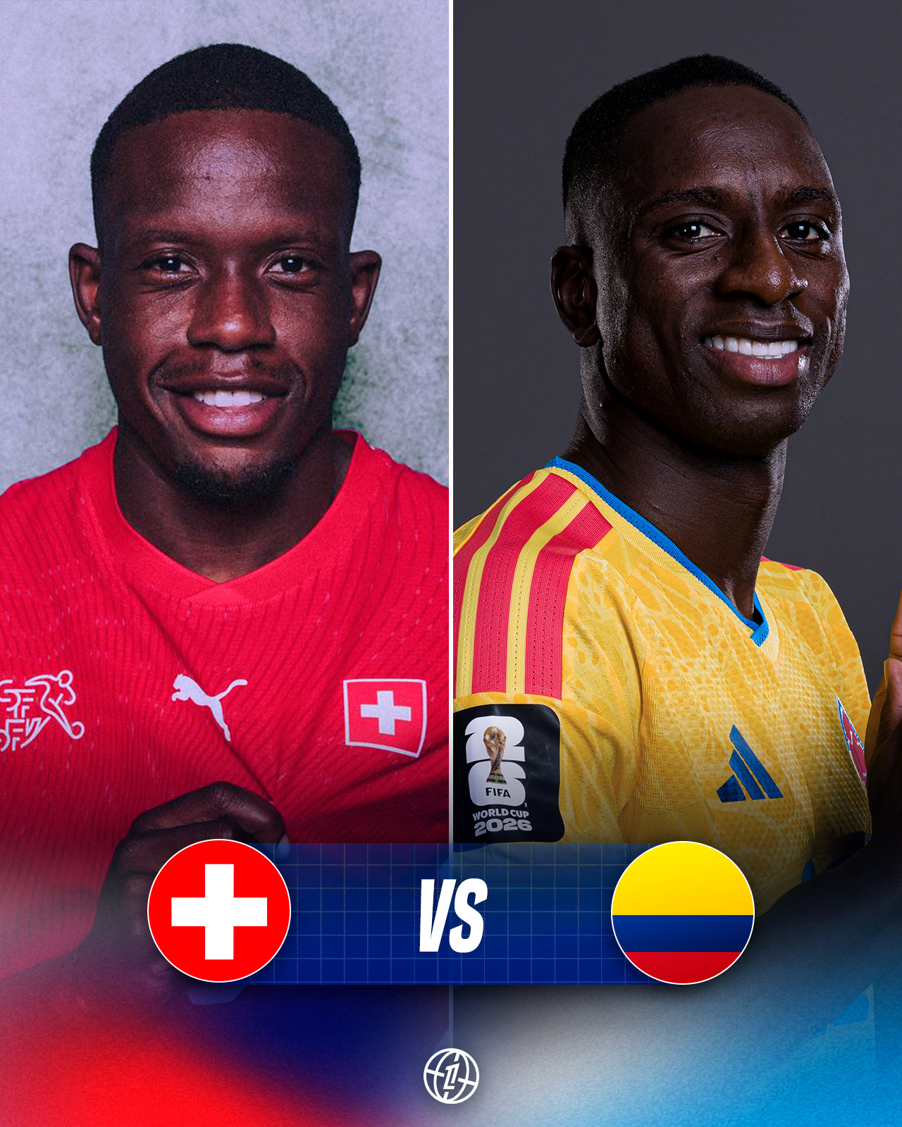 🇨🇭🇨🇴 2026世界杯1/8决赛，瑞士vs哥伦比亚，比赛正式开始！法甲