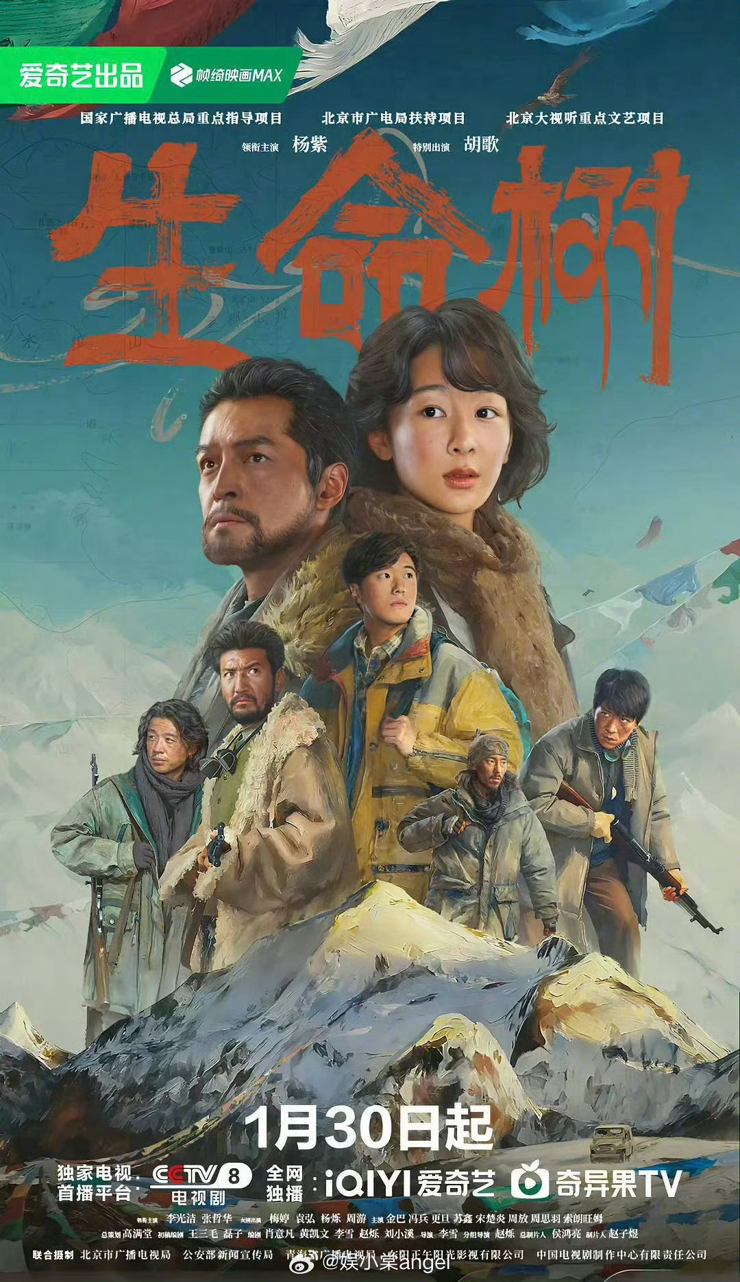 金鹰奖女主名单总共6名杨紫《生命树》《国色芳华》迪丽热巴《利剑玫瑰》赵丽颖《小城