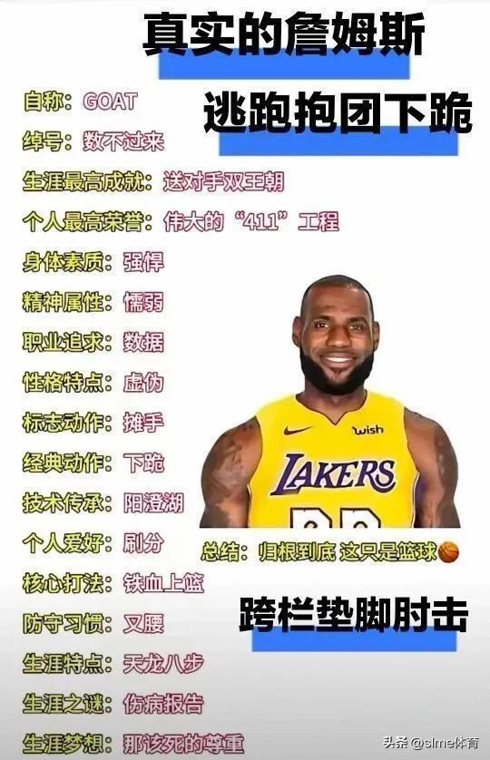 詹姆斯的黑历史一览无余啊[捂脸]
