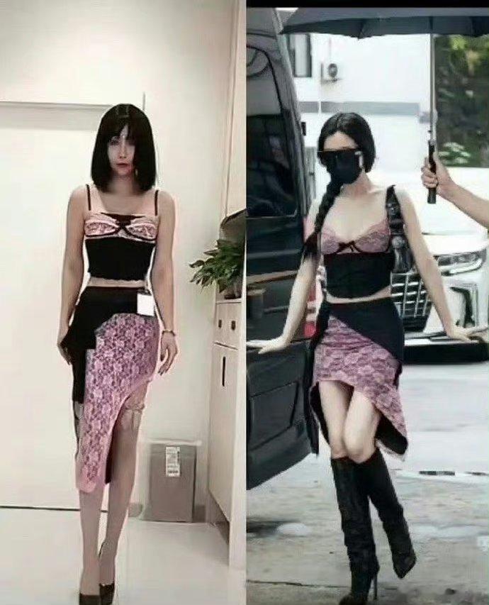 虞书欣和金美娜撞衫了感觉金美娜没输欸[笑cry][笑cry] ​​​