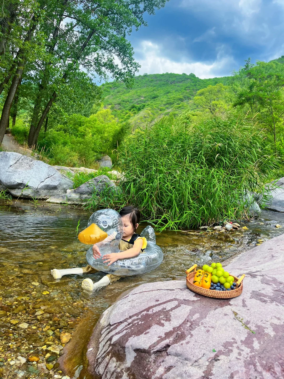 北京带娃溯溪玩水🌊免费的溪边露营地