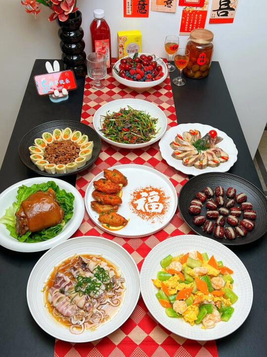 2小时做了一桌年味十足的两人食年夜饭！！