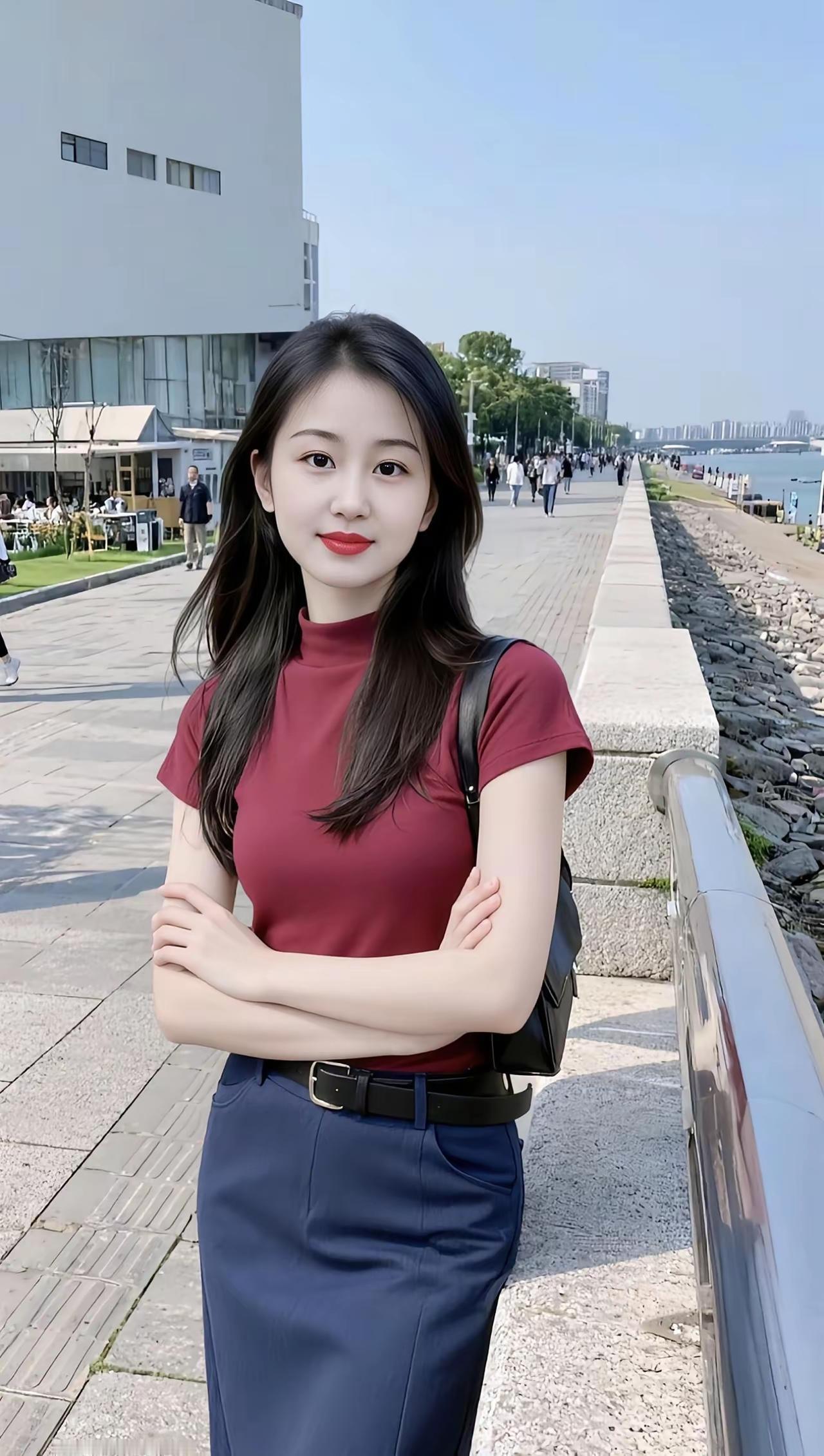 阳光明媚的一天，漫步在海边，感受海风拂面，心情舒畅。