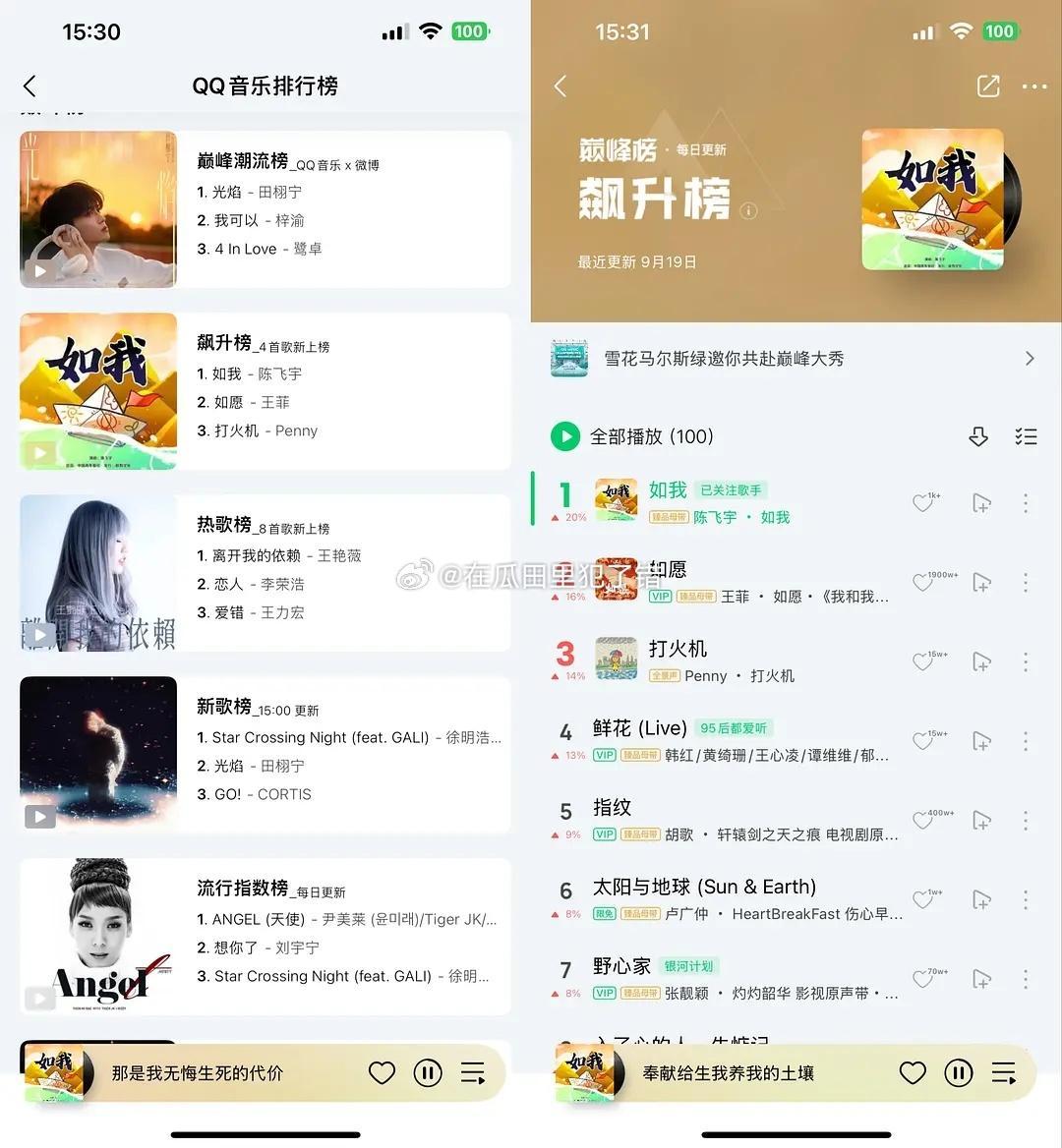 献鱼有效播剧，陈飞宇新歌直冲Q音飙升榜榜一 ​​​