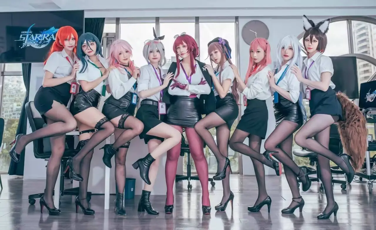 这腿又长又白又细 大长腿美女 原神cos 美女如云 cosplay