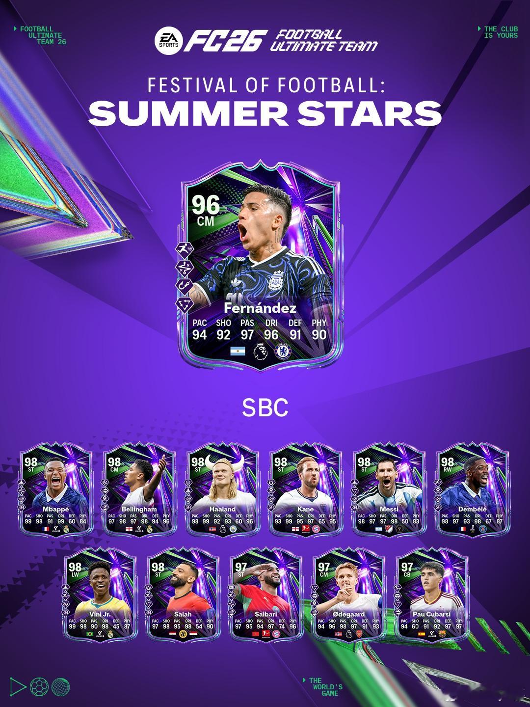 7月19日【新增 SBC】共 3 个1. 10 名 85+ 夏季锦标赛国家/地区