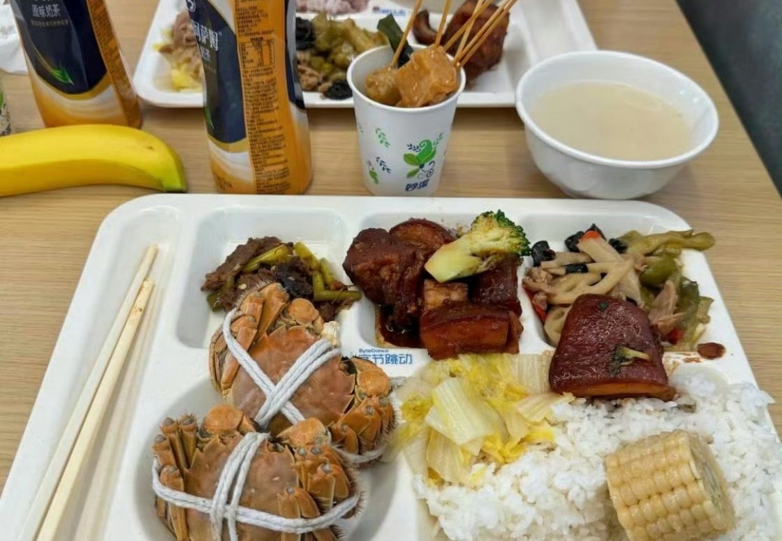 字节跳动100元餐标的免费三餐其实不仅是伙食，福利待遇肯定也是非常好的，不过这泡