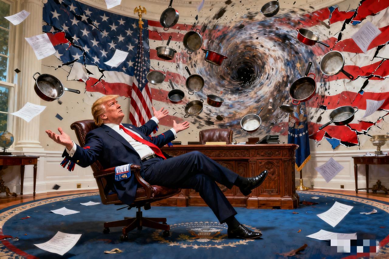 特朗普的“超自然甩锅”！
 
当地时间2025年11月4日，美国纽约、新泽西、弗