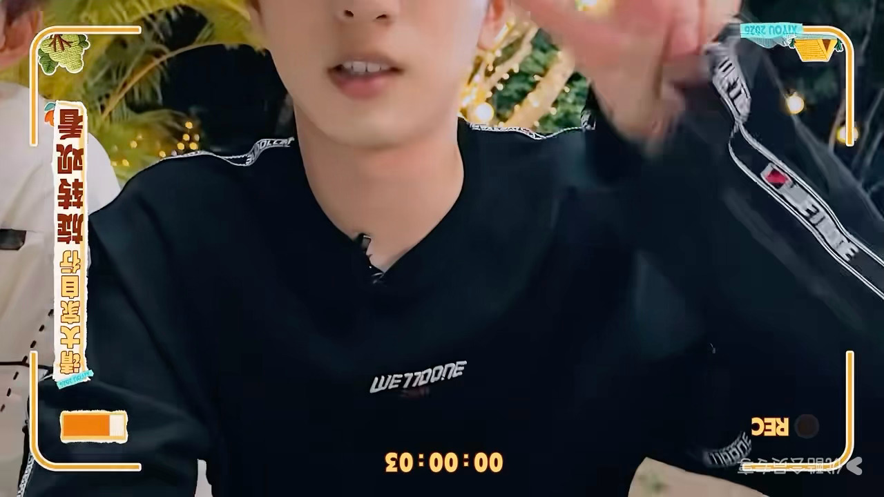 呆呆地眨眼比耶再揣手严浩翔这是我的西游2