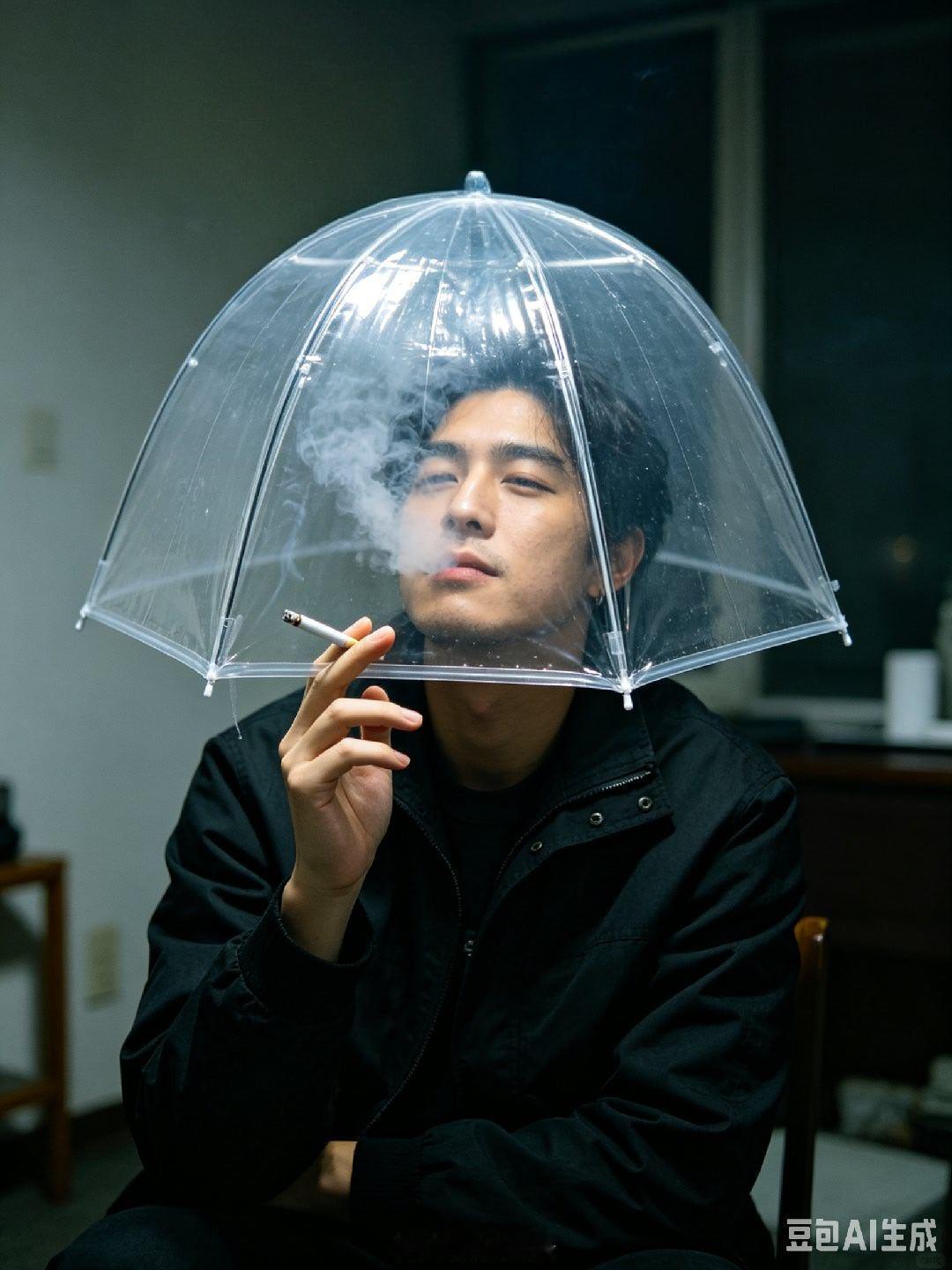 各位科技大佬，什么时候能出个类似雨伞的透明罩，把烟困在罩子内，但也能保障这个人的