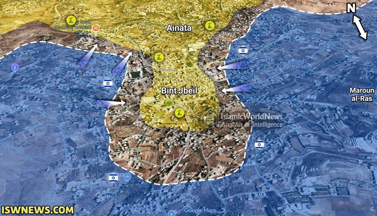 黎巴嫩宾特朱拜勒镇前线最新动态
尽管面临犹太复国主义政权军队的猛烈施压和全力攻击