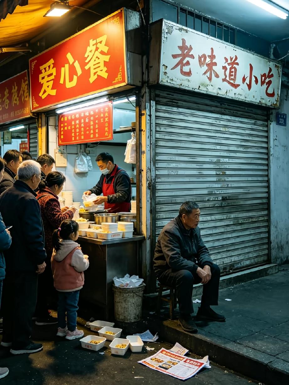 你敢信吗？博主卖5块钱爱心盒饭，一边被夸暖心善举，一边被骂砸小贩饭碗。
这波操作