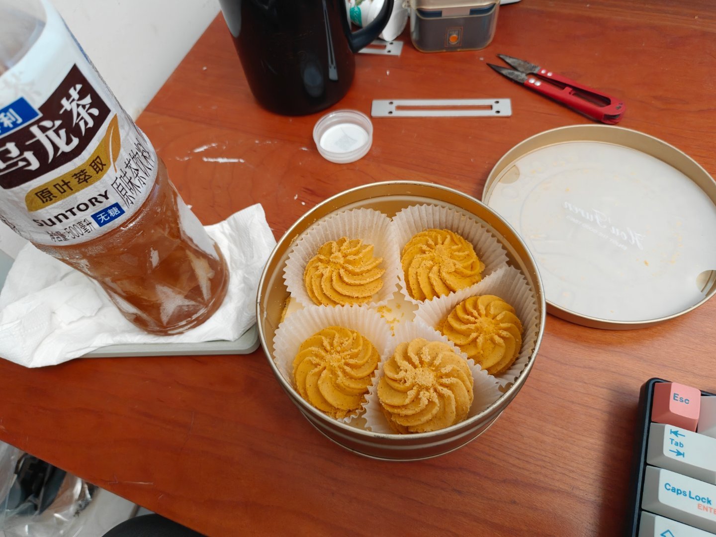 最近爱上了甜椒口味的曲奇，配点茶，当早点一流