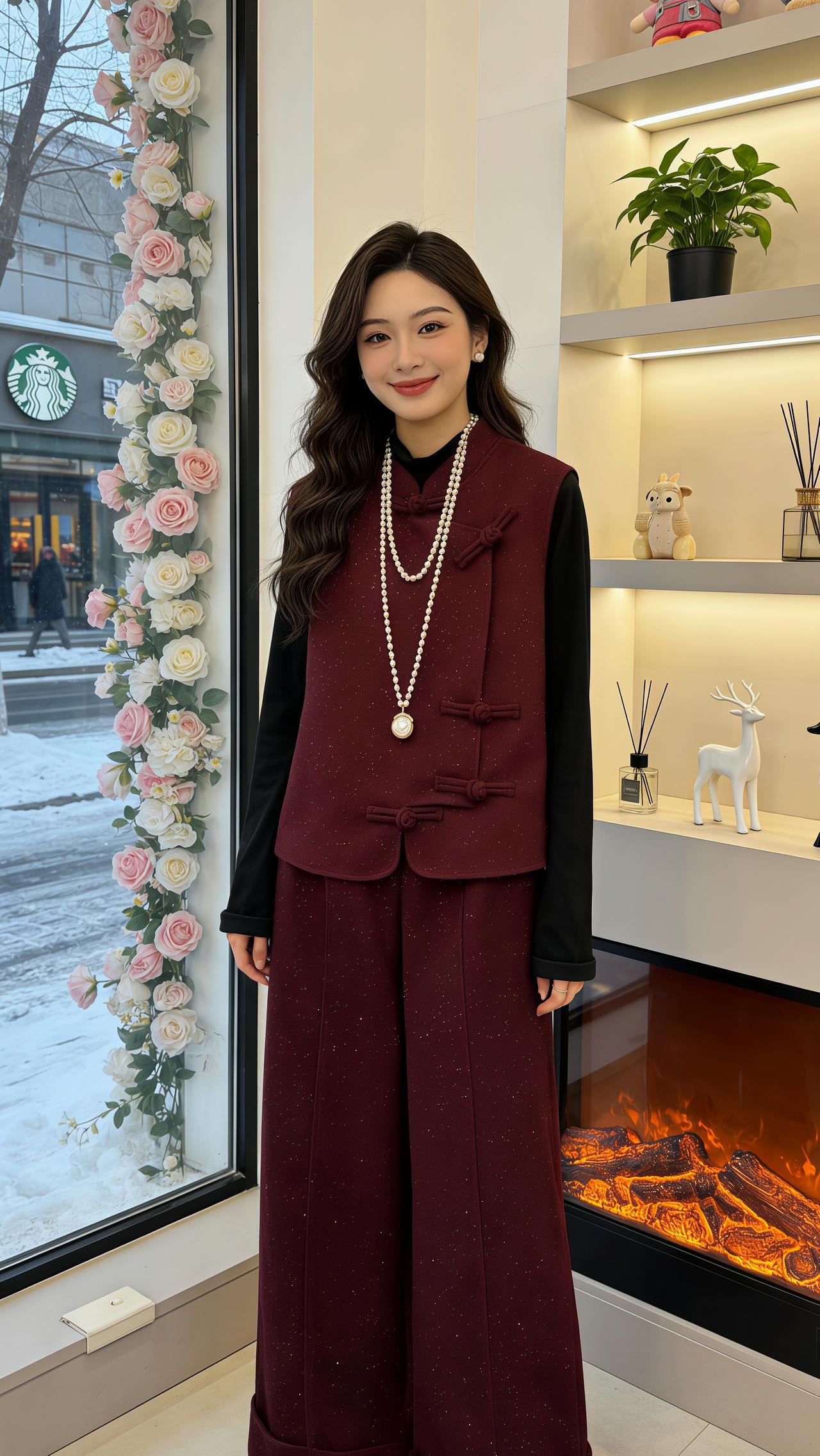 穿搭穿搭 复古穿搭 套装两件套 新年穿搭 这也太好看了