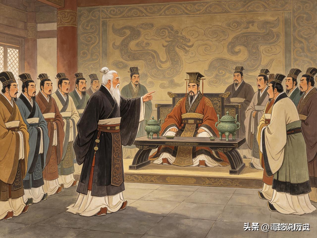 晋国老臣祁奚告老还乡，晋悼公问继任者。他的操作把满朝文武都看懵了——
先推荐自己