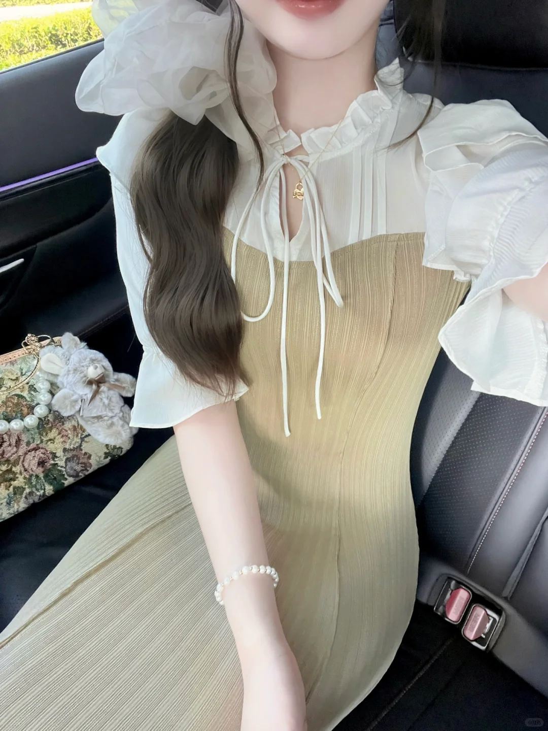 日系温柔风🤎适合通勤的早秋针织裙！！