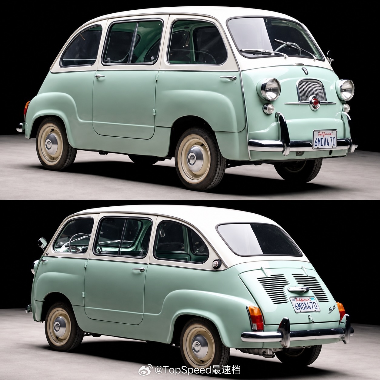 来看看菲亚特600 Multipla Cargo概念货运版，一台身形小巧、却使命