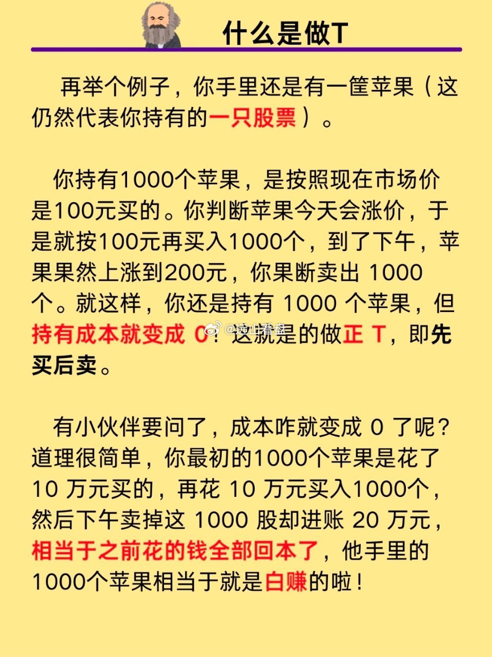 每天一个股票小知识——做T做T做t做t的交易技巧股票知识金融知识股票