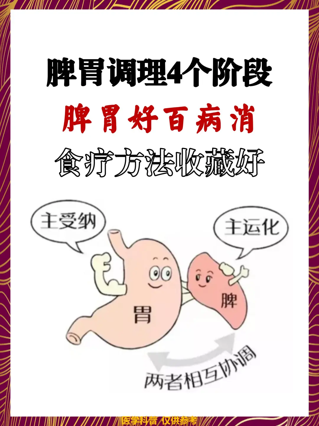 脾胃调理4个阶段，脾胃好百病消！