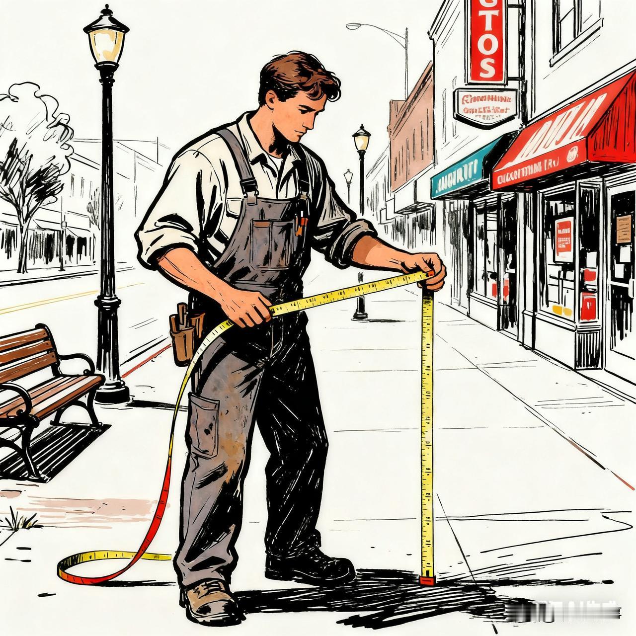 在深圳，“卷尺哥”，一位普通市民，以一把卷尺丈量出公共设施的瑕疵，并将这些发现制