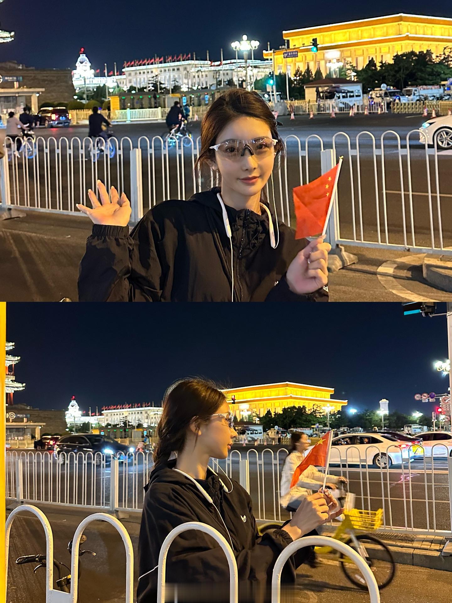 大家国庆快乐噢～（一个人夜骑感觉很不错） ​​​