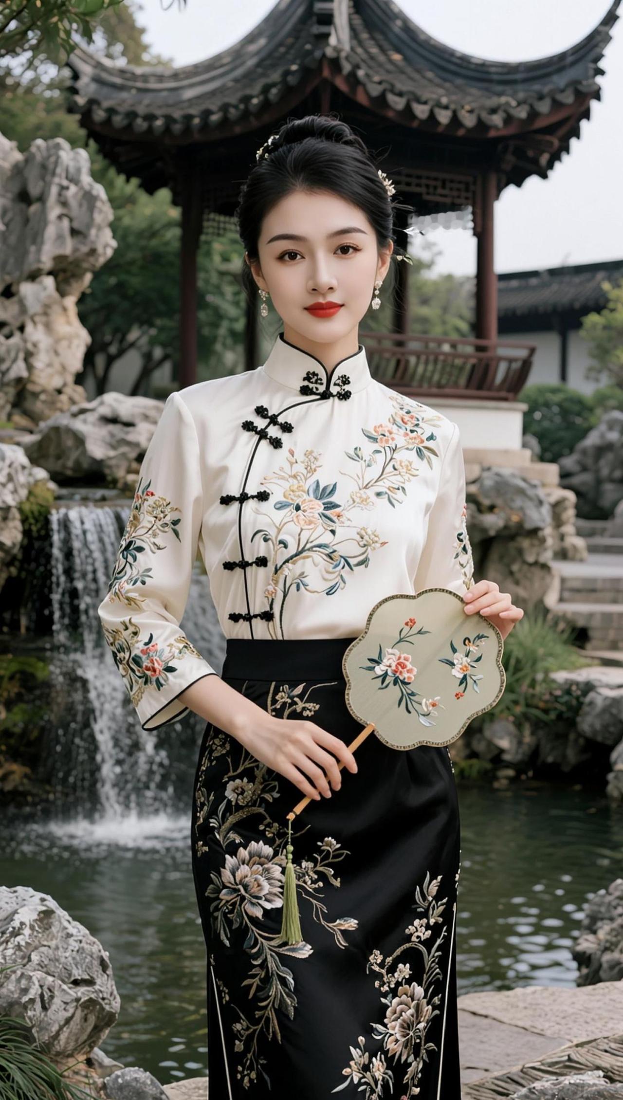 AI中式雅韵写真 抖音ai创作 国风美人 清冷感 东方美学