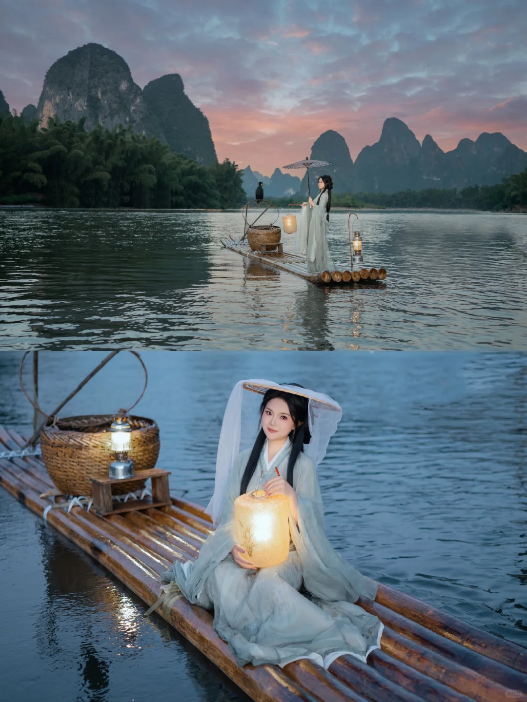 渔舟唱晚‖在阳朔不能错过的汉服写真