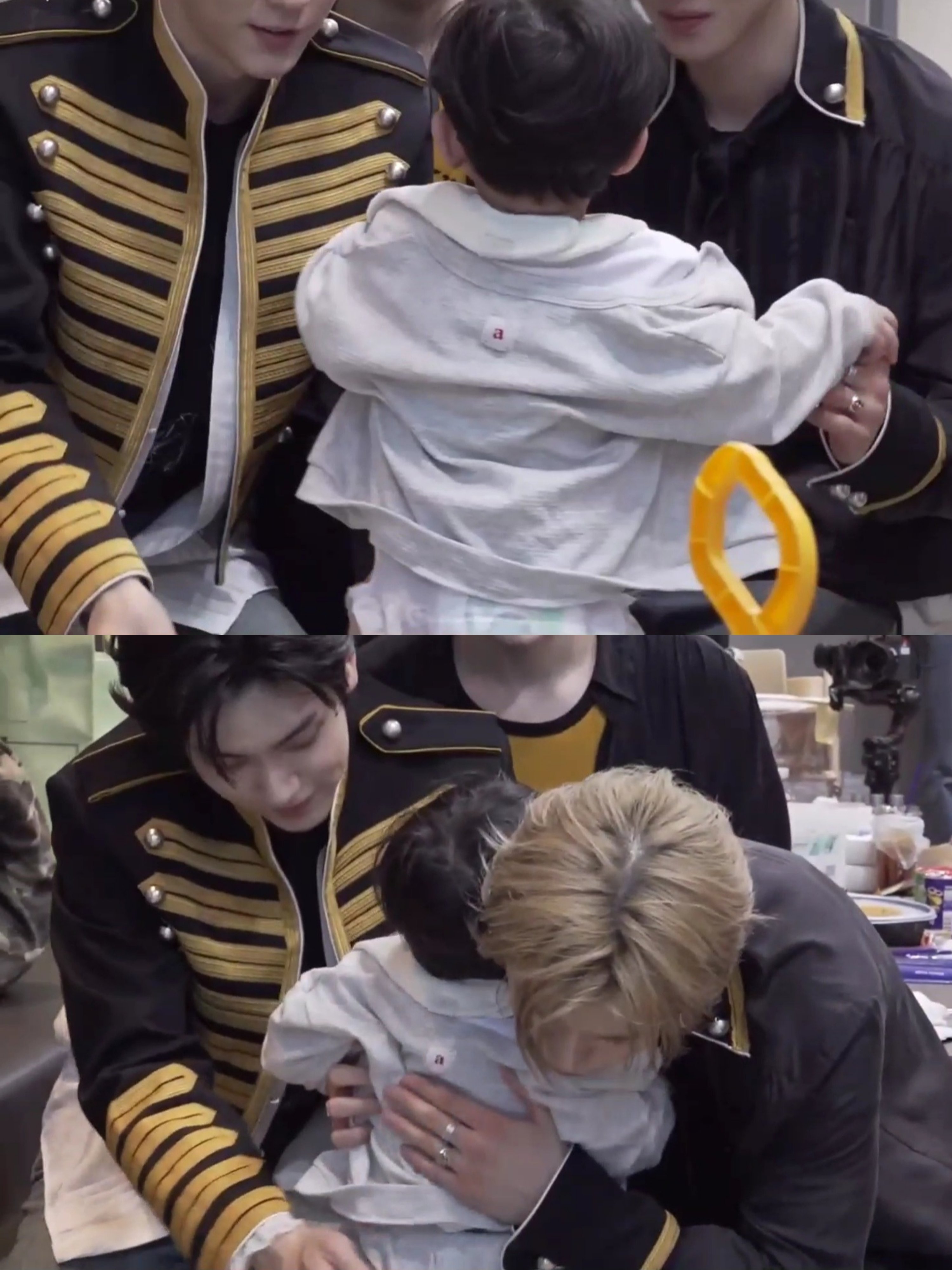 彬准 260605 育儿日记爸爸妈妈 一起安慰哭哭的yoojun尼🥺🥺©️h