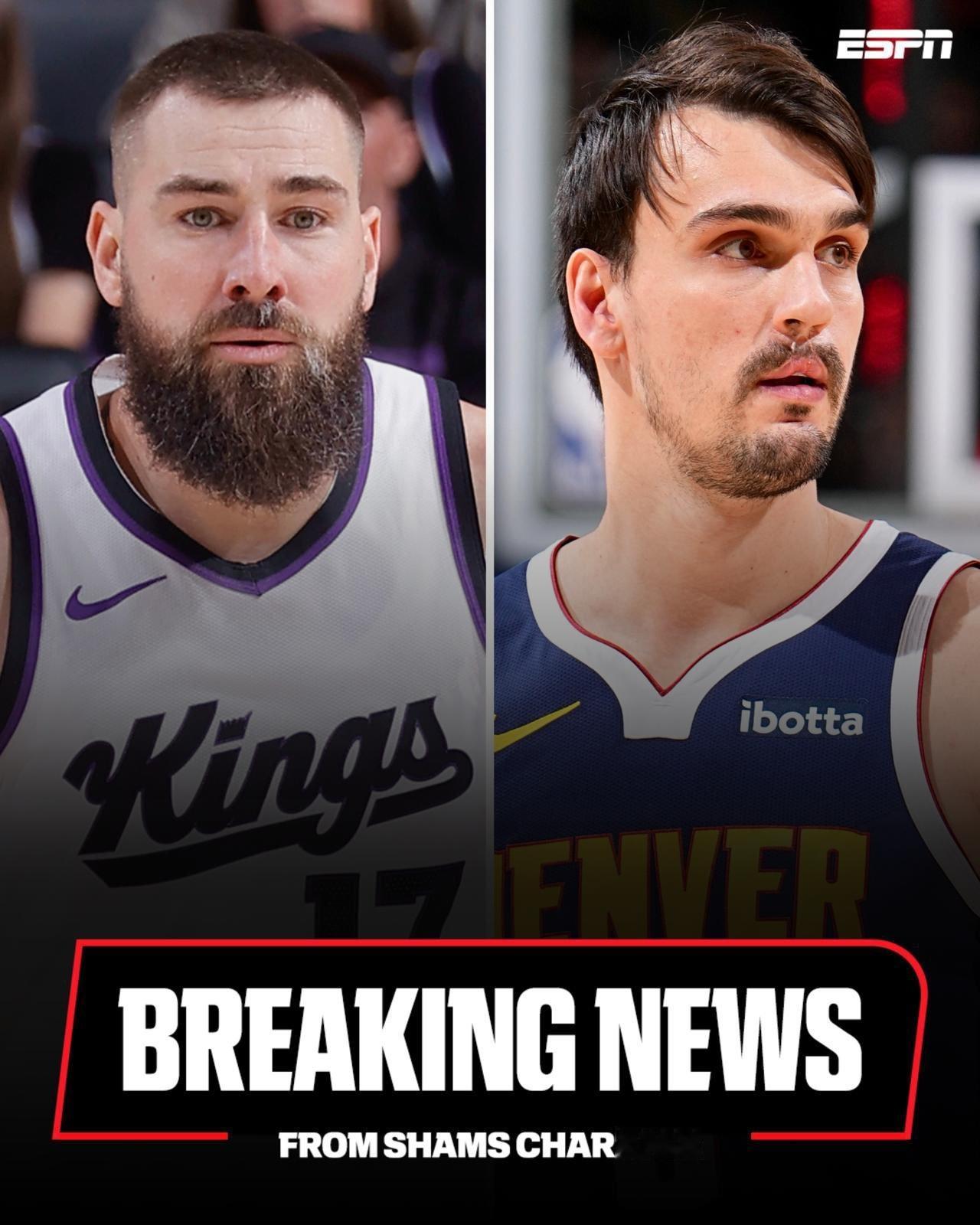 掘金的替补中锋来了，掘金管理层动作拉满。The Sacramento Kings