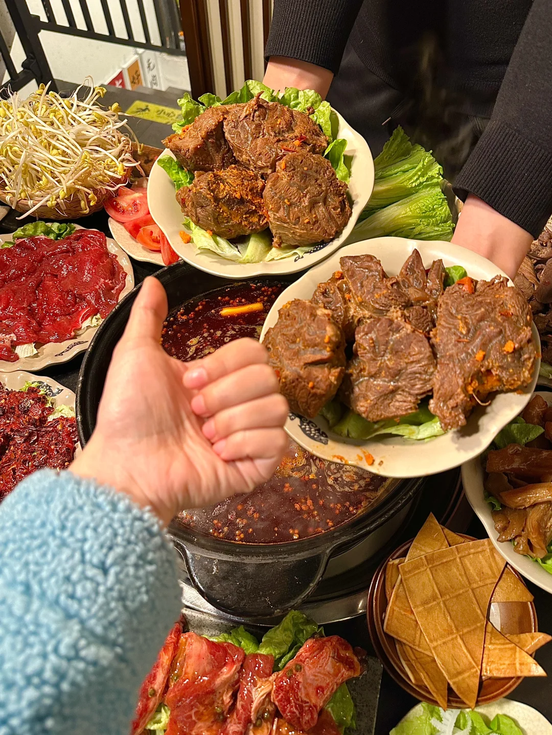 大大大大坨吃牛肉才豪迈嘛‼️江湖气十足