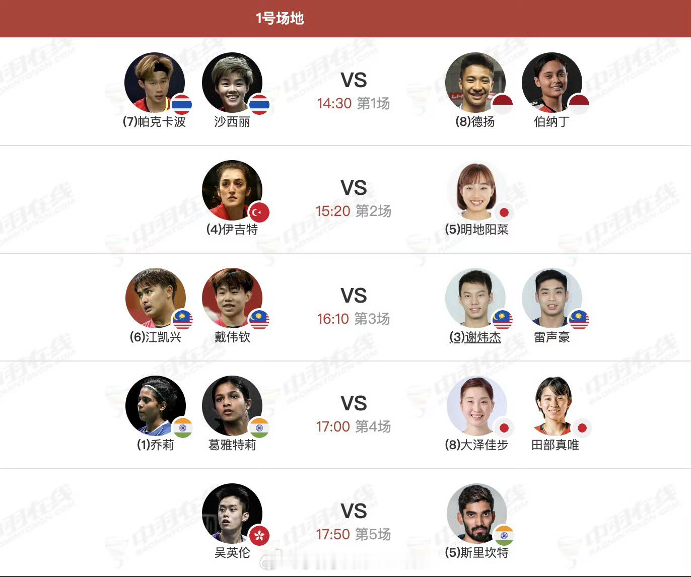 本赛季最后一站超级300赛2025赛德莫迪羽毛球国际赛【决 赛】赛程【图1】｜【