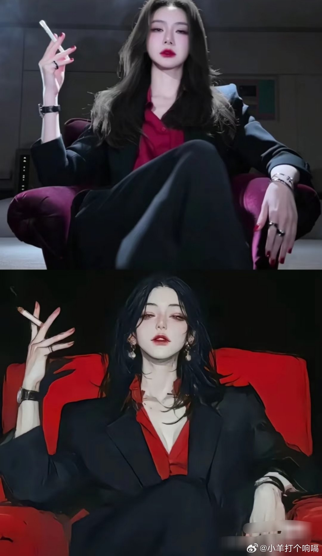 难怪李承铉那么有危机感戚薇真的男女通吃啊太像了，简直就是为戚薇量身打造 ​​​
