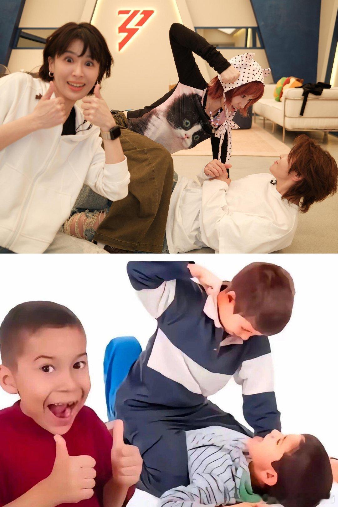 曾沛慈黄灿灿王濛抽象合照曾沛慈黄灿灿王濛cos表情包曾沛慈黄灿灿王濛模仿表情包 