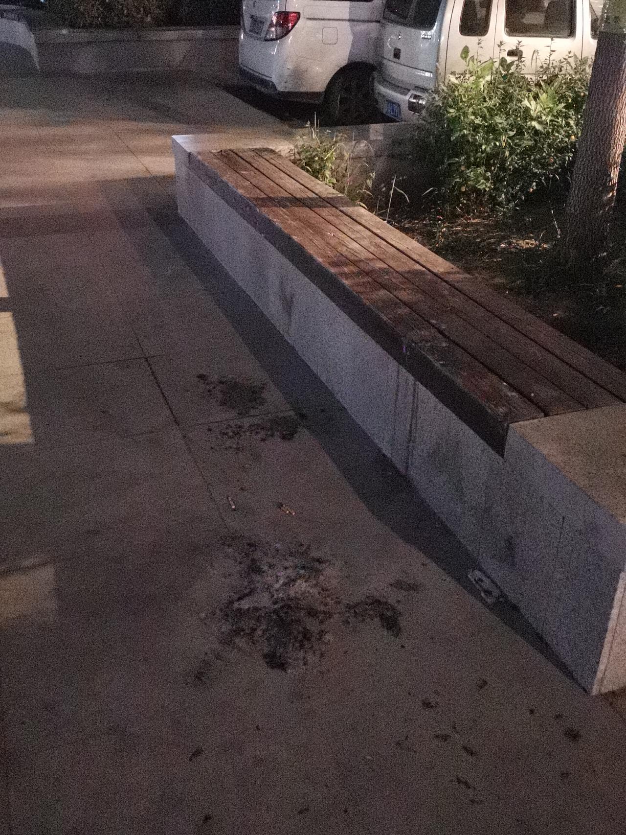 公园座位旁烧纸，你在羞辱你的先人呢！
    有些人五行天生缺大德。你看，有关部